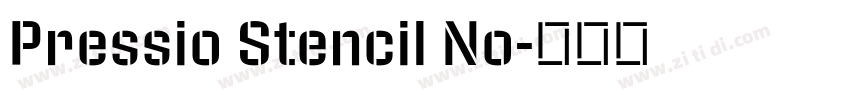 Pressio Stencil No字体转换 Pressio Stencil No字体转换
